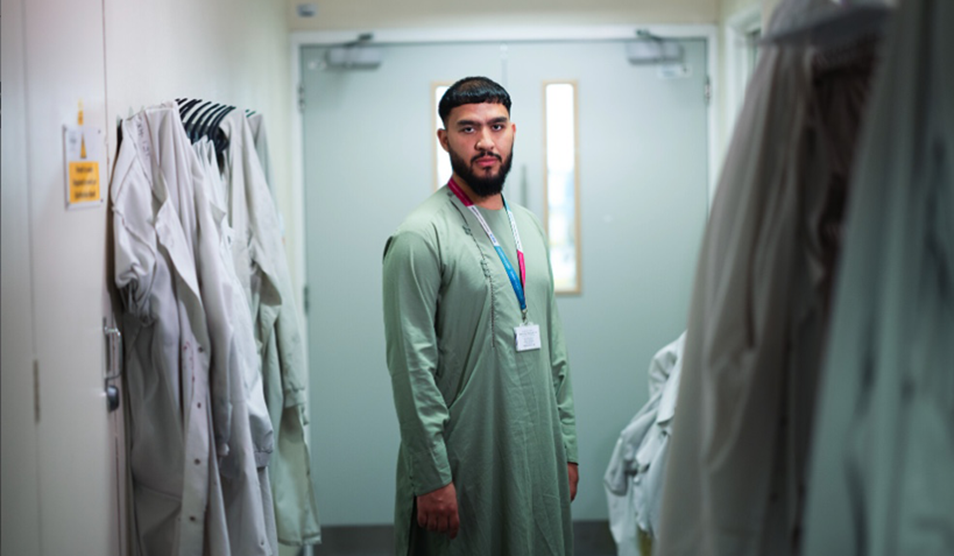 Photo of  Zubeid Namigul – associate pathology practitioner, Charing Cross Hospital from Open Britain photo exhibition