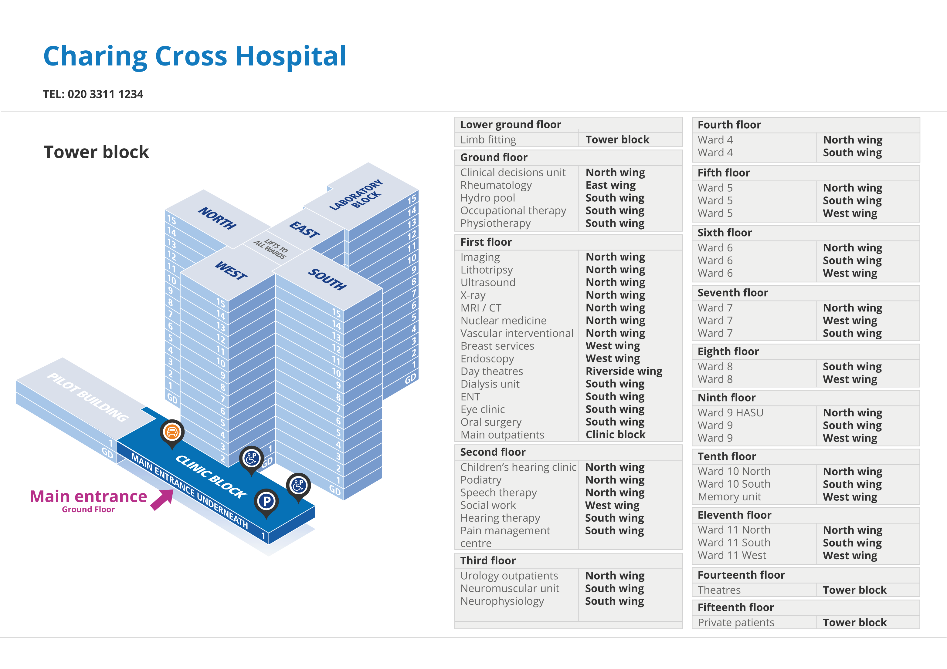 Floor Map Of Silver Cross Hospital