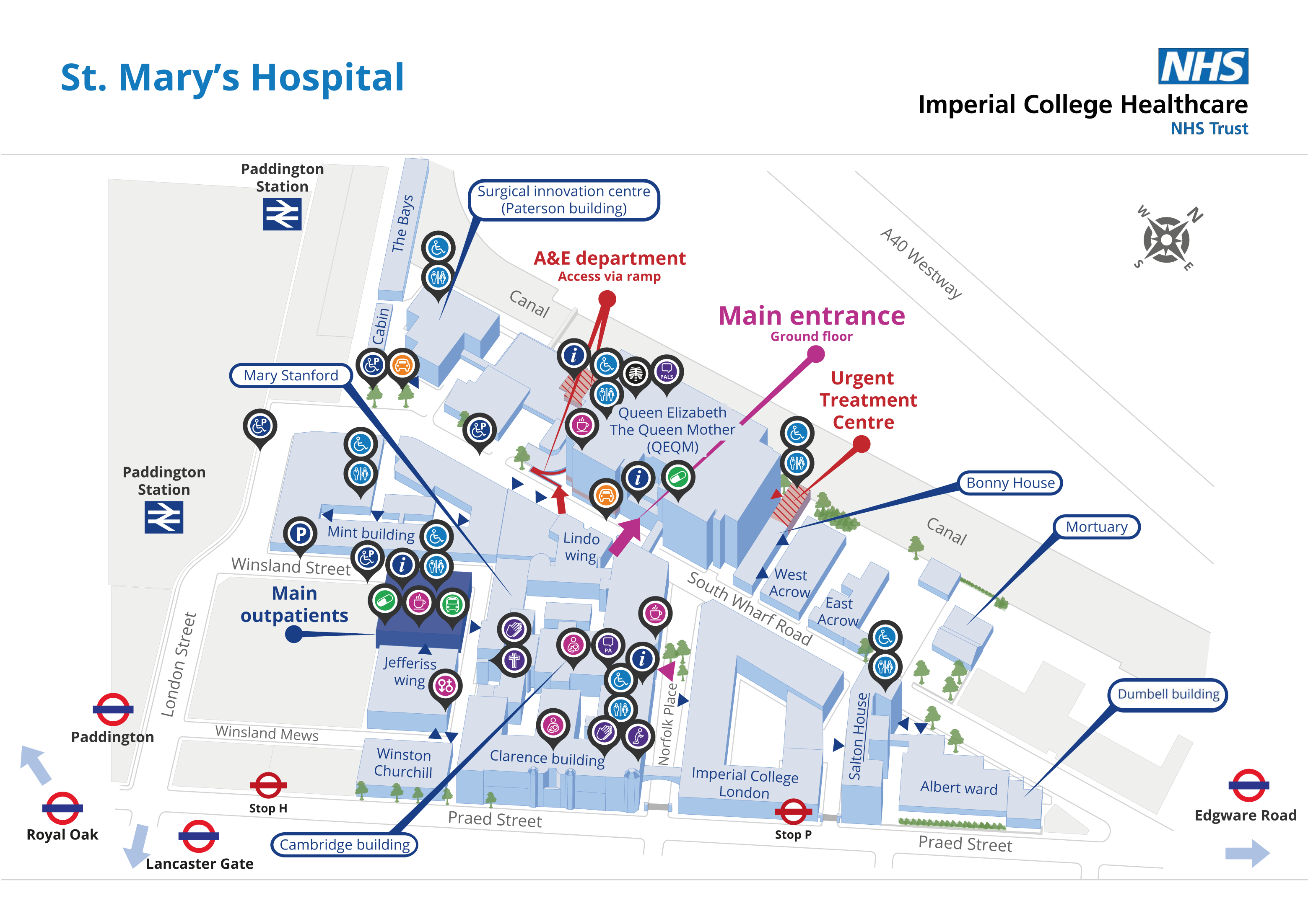 St Mary S Hospital Map Map Of St Mary's – St Mary's Picu